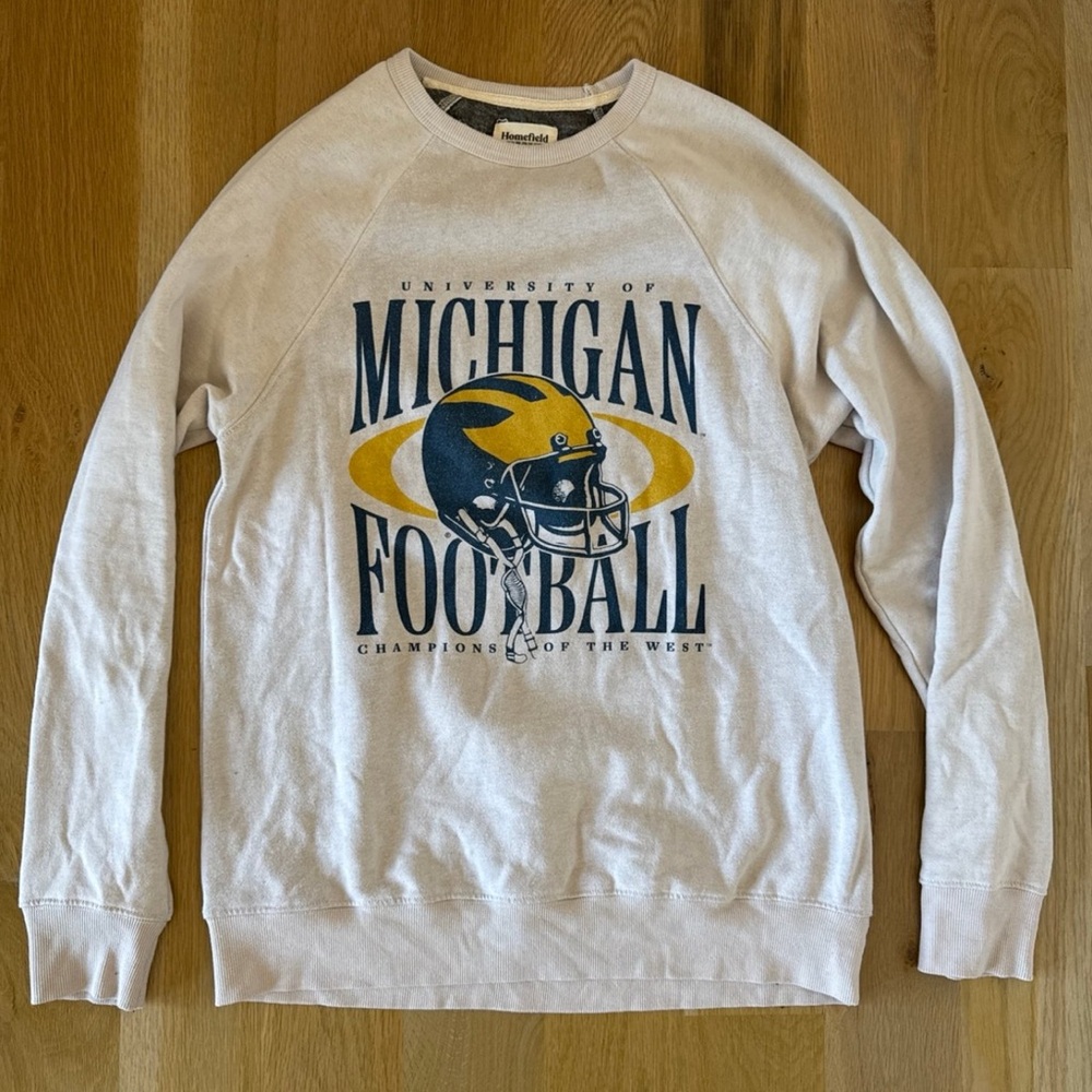 University of Michigan Football Crewneck Sweatshirt
